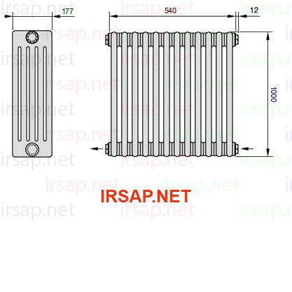 Радиатор IRSAP Tesi 51000/12 T08 CL 01